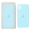 قاب سیلیکونی پاک کنی محافظ لنزدار اورجینال Apple iPhone 11 - فیروزه ای (پک اصلی)