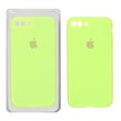 قاب سیلیکونی پاک کنی محافظ لنزدار اورجینال Apple iPhone 7 Plus / iPhone 8 Plus - سبز فسفری (پک اصلی)