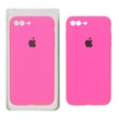 قاب سیلیکونی پاک کنی محافظ لنزدار اورجینال Apple iPhone 7 Plus / iPhone 8 Plus - صورتی فانتزی (پک اصلی)