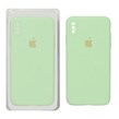 قاب سیلیکونی پاک کنی محافظ لنزدار اورجینال Apple iPhone X Max / iPhone XS Max - سبز مغز پسته ای (پک اصلی)