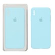 قاب سیلیکونی پاک کنی محافظ لنزدار اورجینال Apple iPhone X Max / iPhone XS Max - فیروزه ای (پک اصلی)