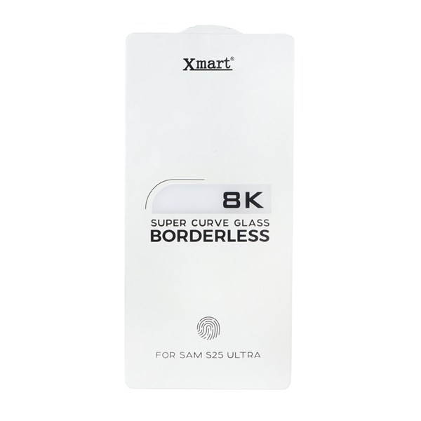 محافظ صفحه نمایش شیشه ای اورجینال بدون حاشیه XMART Super Curve 8K مدل Samsung Galaxy S25 Ultra