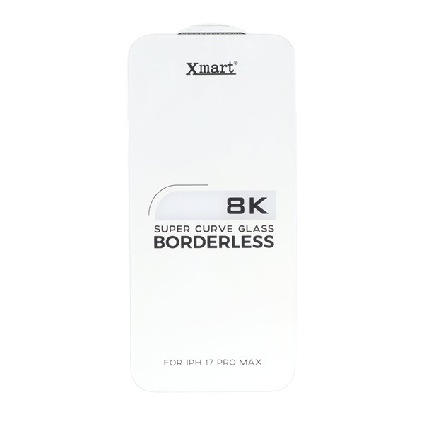 محافظ صفحه نمایش شیشه ای اورجینال بدون حاشیه XMART Super Curve 8K مدل Apple iPhone 17 Pro Max