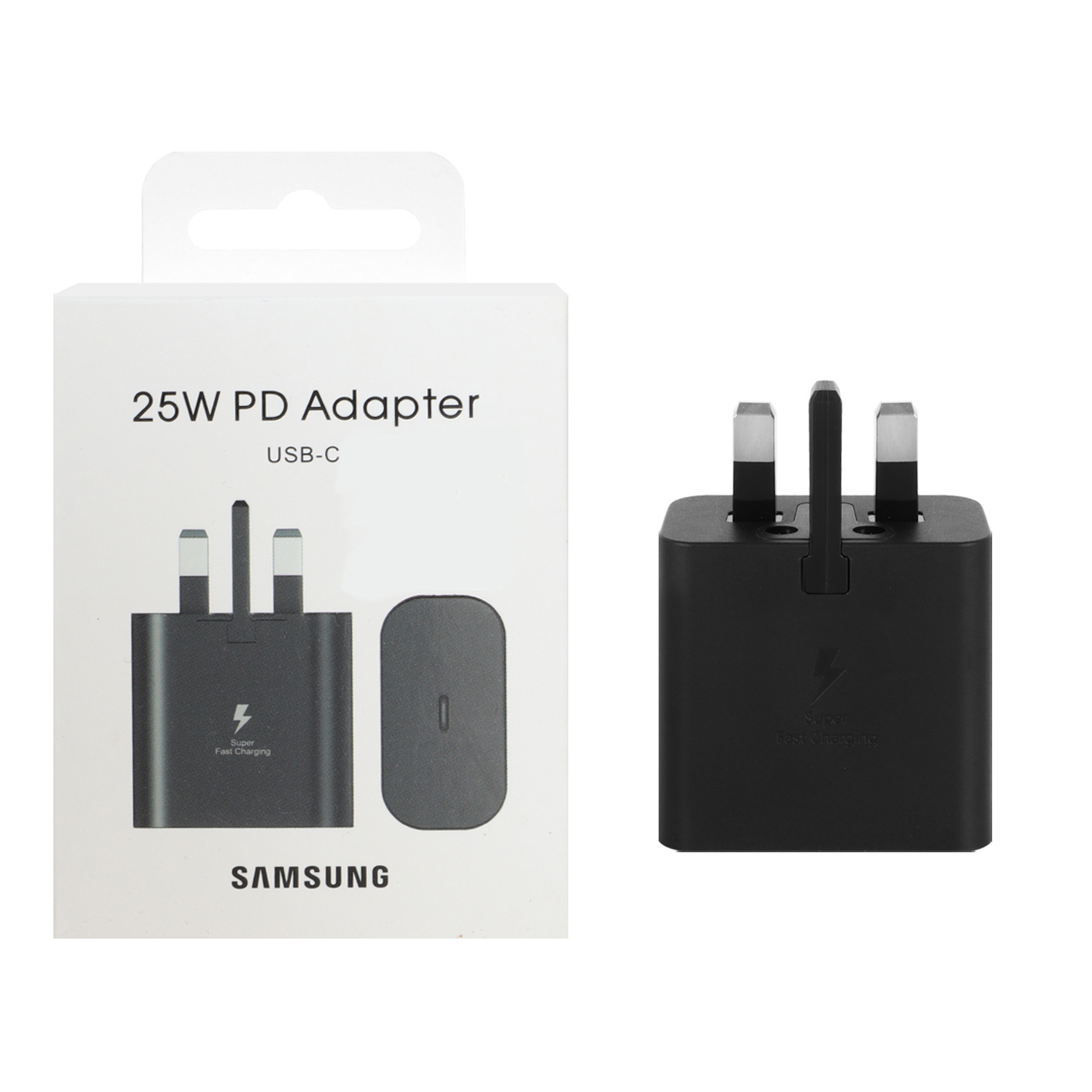شارژر دیواری سه پین PD و فست تک پورت Samsung مدل EP-TA800 25W - مشکی (گارانتی شش ماهه نیکان همراه)