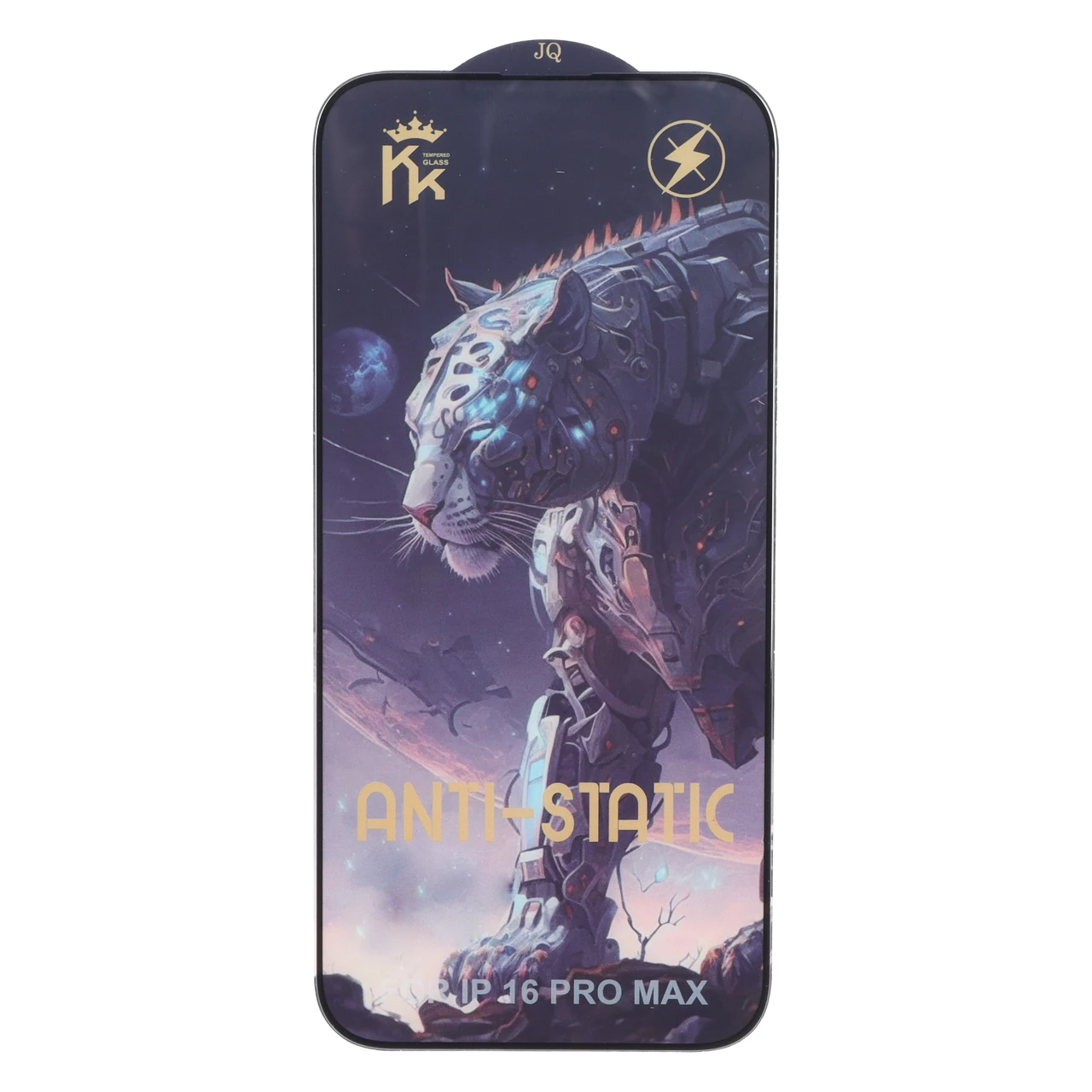 محافظ صفحه نمایش شیشه ای Full Cover Anti Static JQ مدل Apple iPhone 16 Pro Max