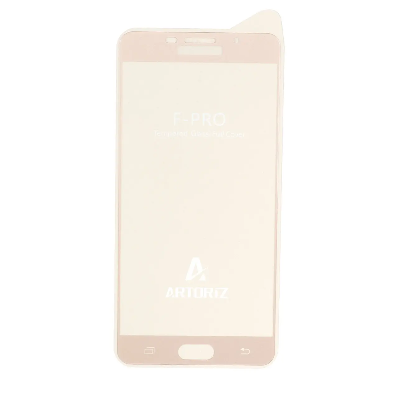 محافظ صفحه نمایش شیشه ای Full Cover - Tempered Artoriz مدل Samsung Galaxy A7 (2016) / A710 - طلایی
