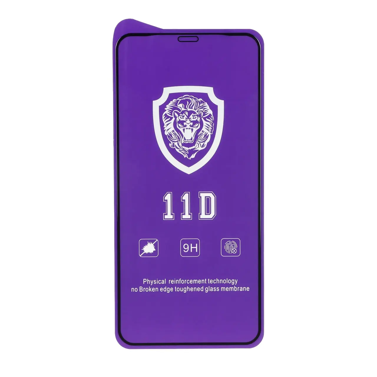 محافظ صفحه نمایش شیشه ای Full Cover Lion 11D مدل Apple iPhone 11 Pro Max / iPhone X Max / iPhone Xs Max