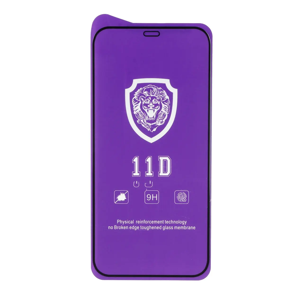 محافظ صفحه نمایش شیشه ای Full Cover Lion 11D مدل Apple iPhone 12 / iPhone 12 Pro