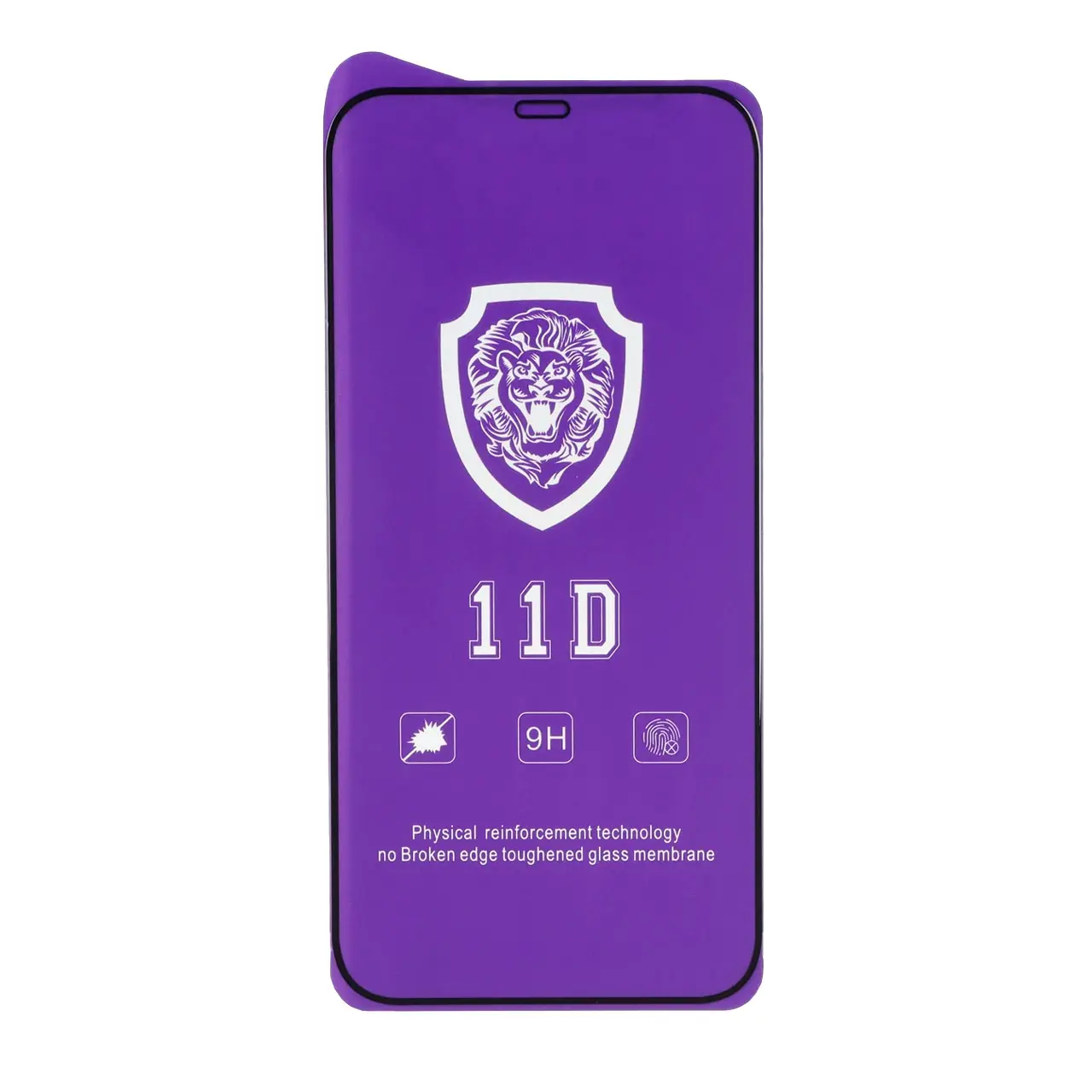 محافظ صفحه نمایش شیشه ای Full Cover Lion 11D مدل Apple iPhone 12 Pro Max