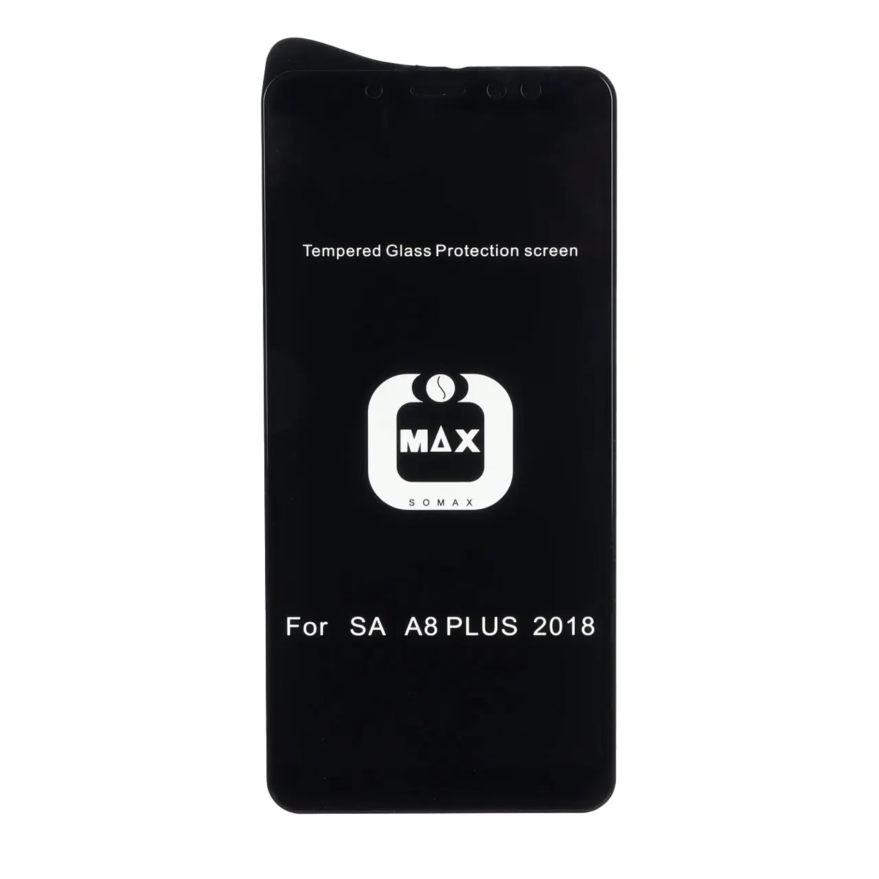 محافظ صفحه نمایش شیشه ای Full Cover SoMax مدل Samsung Galaxy A750 / J4 Core / J4 Plus / J6 Plus / J8 / A8 Plus / A6 Plus / A7 2018