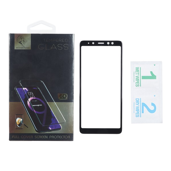 محافظ صفحه نمایش شیشه ای Full Cover مدل Samsung Galaxy A8 Plus (2018) / A730 (پک دار)