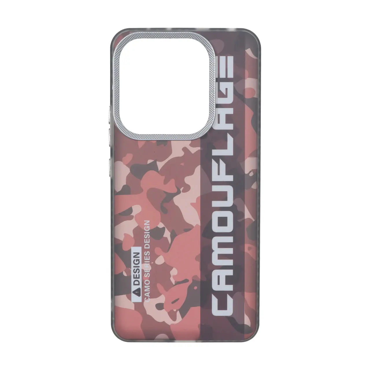 قاب Camouflage چریکی محافظ لنز کربن Xiaomi Redmi Note 14 4G - زرشکی