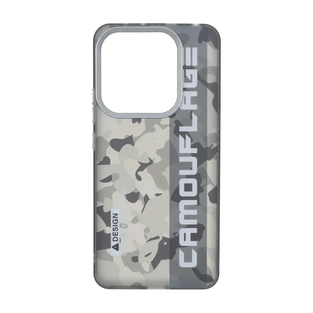 قاب Camouflage چریکی محافظ لنز کربن Xiaomi Redmi Note 14 4G - مشکی