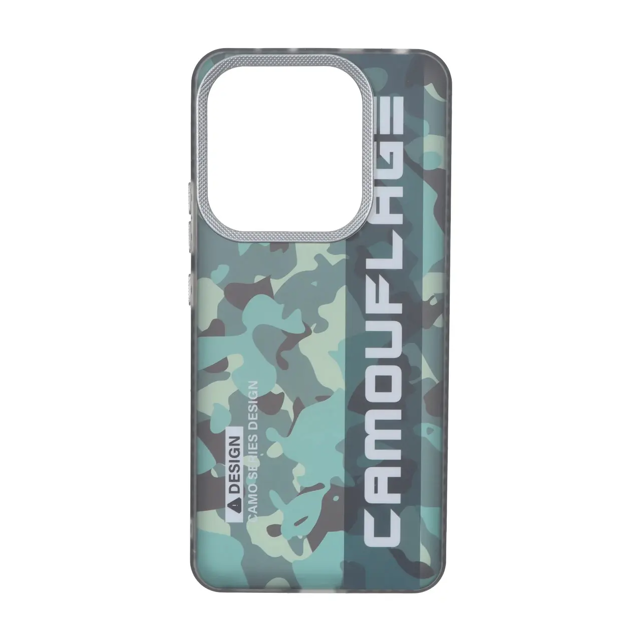 قاب Camouflage چریکی محافظ لنز کربن Xiaomi Redmi Note 14 4G - سبز