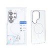 قاب اورجینال Premium Case کریستالی MagSafe لنز فلزی Samsung Galaxy S26 Ultra - نقره ای (پک دار)