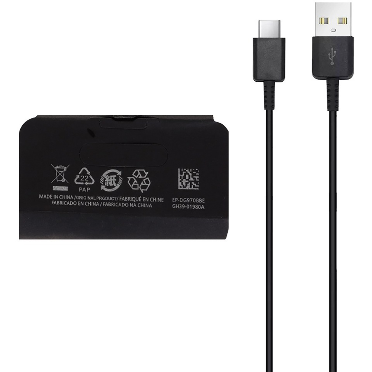 کابل شارژ Samsung Type-C مدل EP-DG970BBE - مشکی