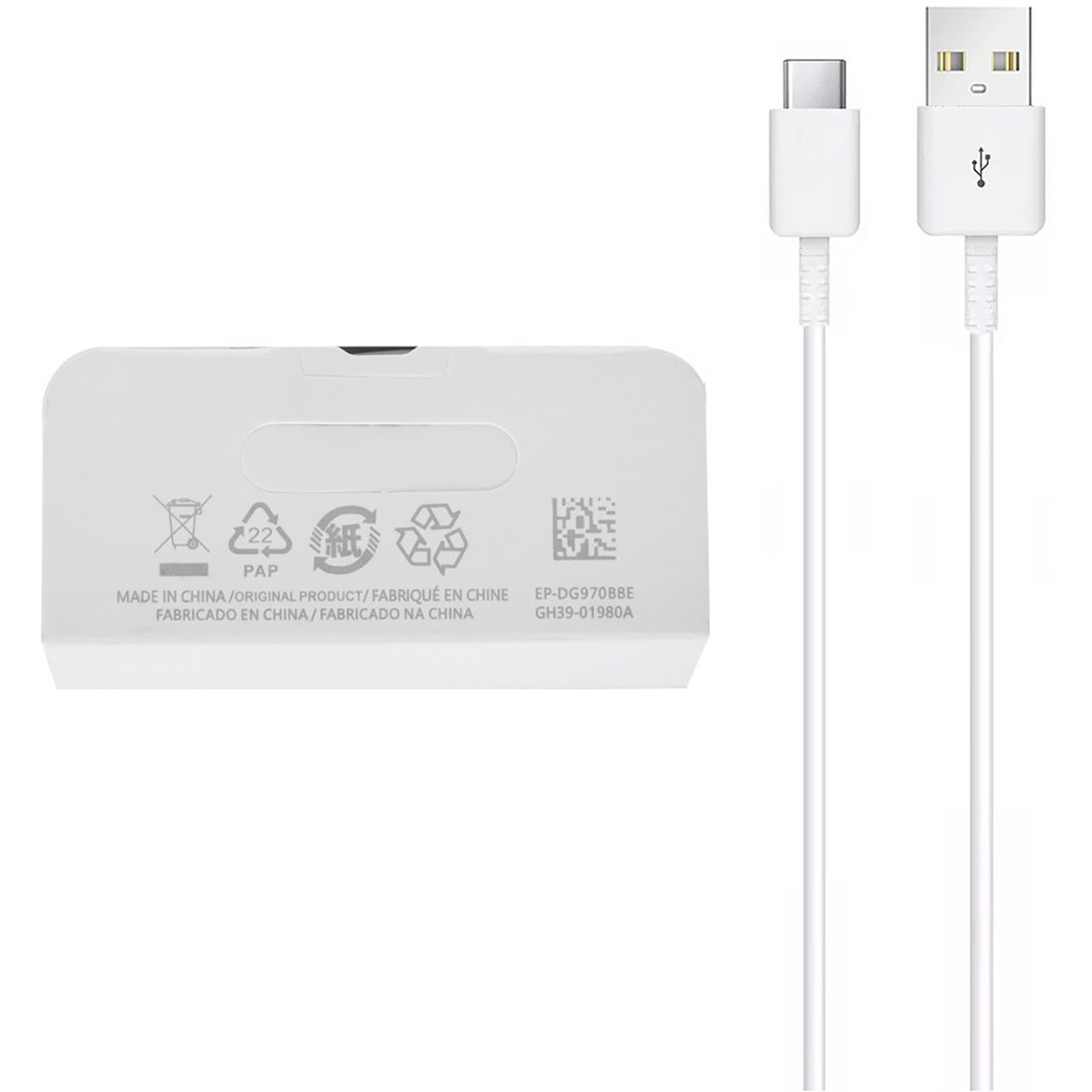 کابل شارژ Samsung Type-C مدل EP-DG970BBE - سفید