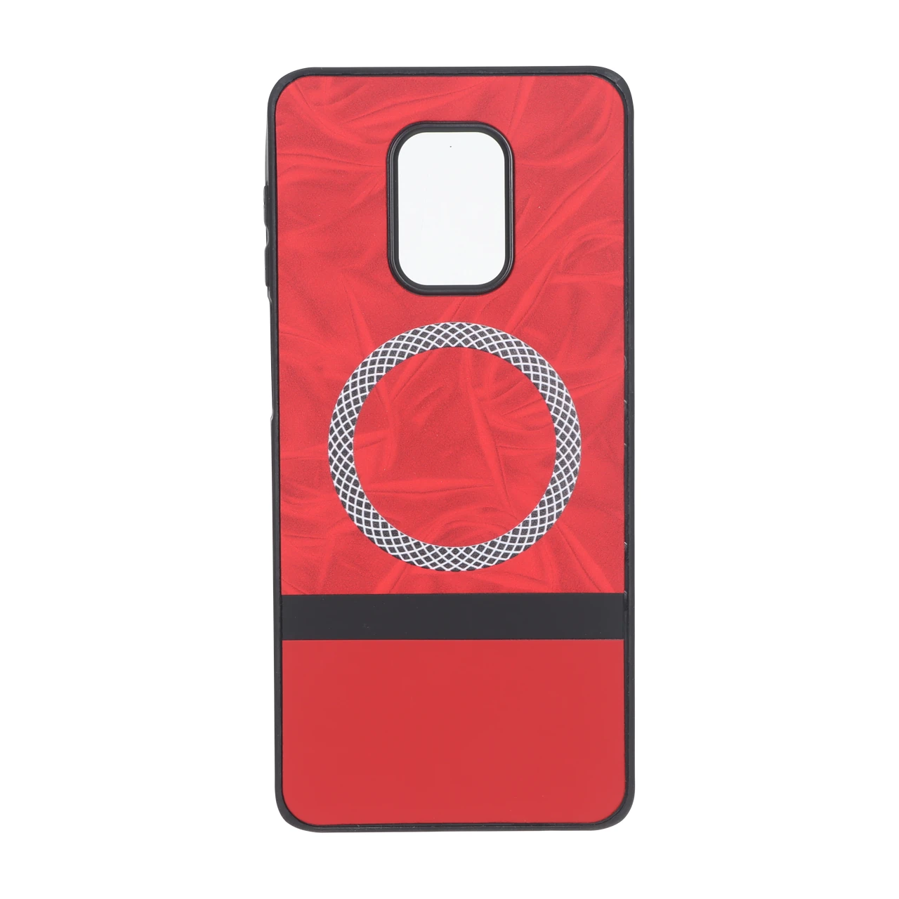 قاب جیر دو تکه طرح مگ سیف هاشور Xiaomi Redmi Note 9S / Redmi Note 9 Pro / Redmi Note 9 Pro Max - قرمز