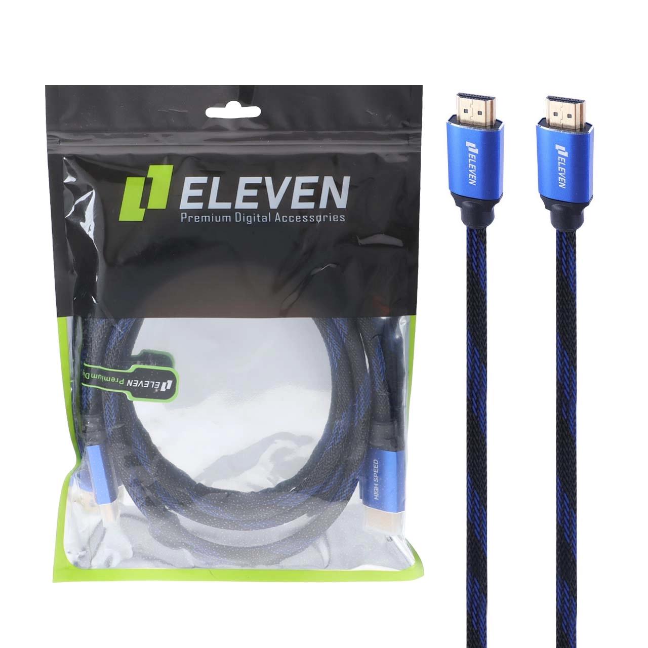 کابل 1.5 متری Eleven HDTV - آبی (گارانتی یکساله شرکتی)
