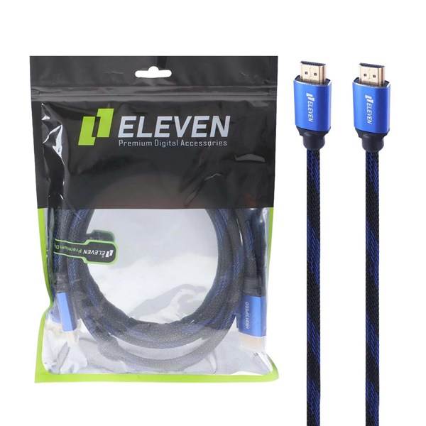 کابل 1.5 متری Eleven HDTV - آبی (گارانتی یکساله شرکتی)