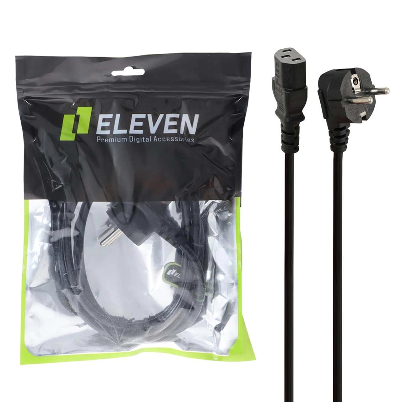 کابل برق 1.5 متری Eleven - مشکی (گارانتی یکساله شرکتی)