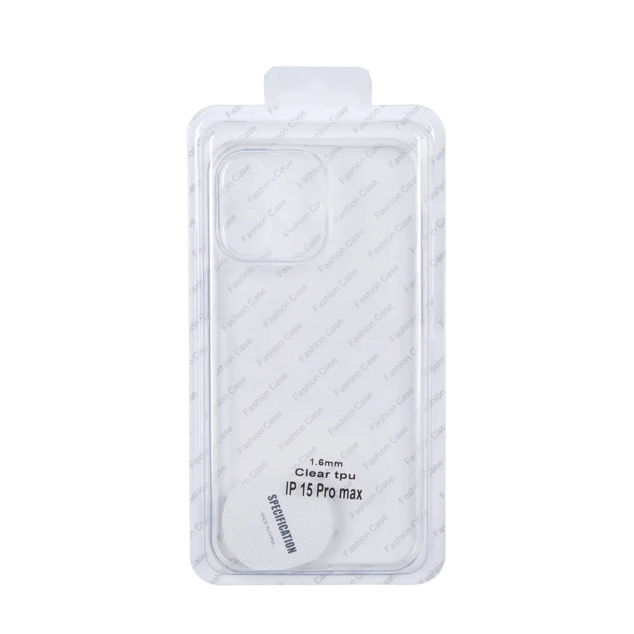 قاب ژله ای شفاف محافظ لنزدار Apple iPhone 15 Pro Max (پک دار)