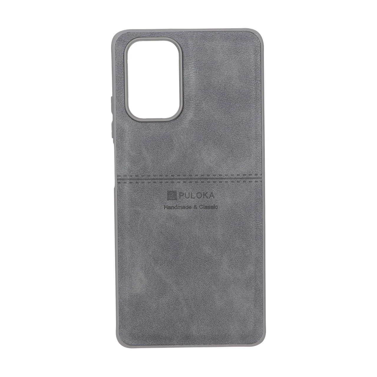 قاب طرح چرم Puloka خط دار Xiaomi Redmi Note 10 4G / Redmi Note 10S / Poco M5S - خاکستری
