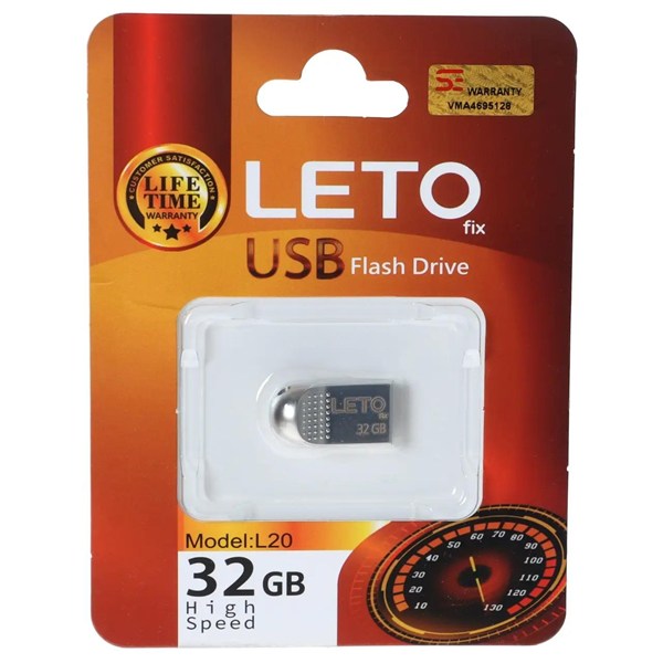 فلش مموری Leto Fix مدل L20 USB2.0 ظرفیت 32GB - نقره ای
