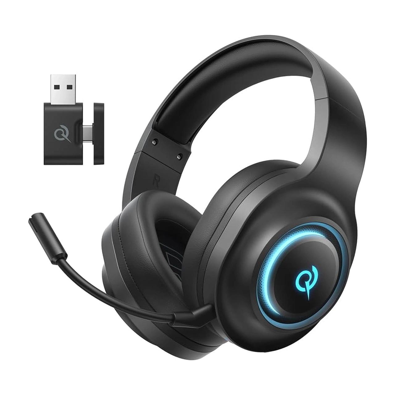 هدفون بی سیم گیمینگ مدل QCY V200 - مشکی (گارانتی یکساله تعویض شرکتی)
