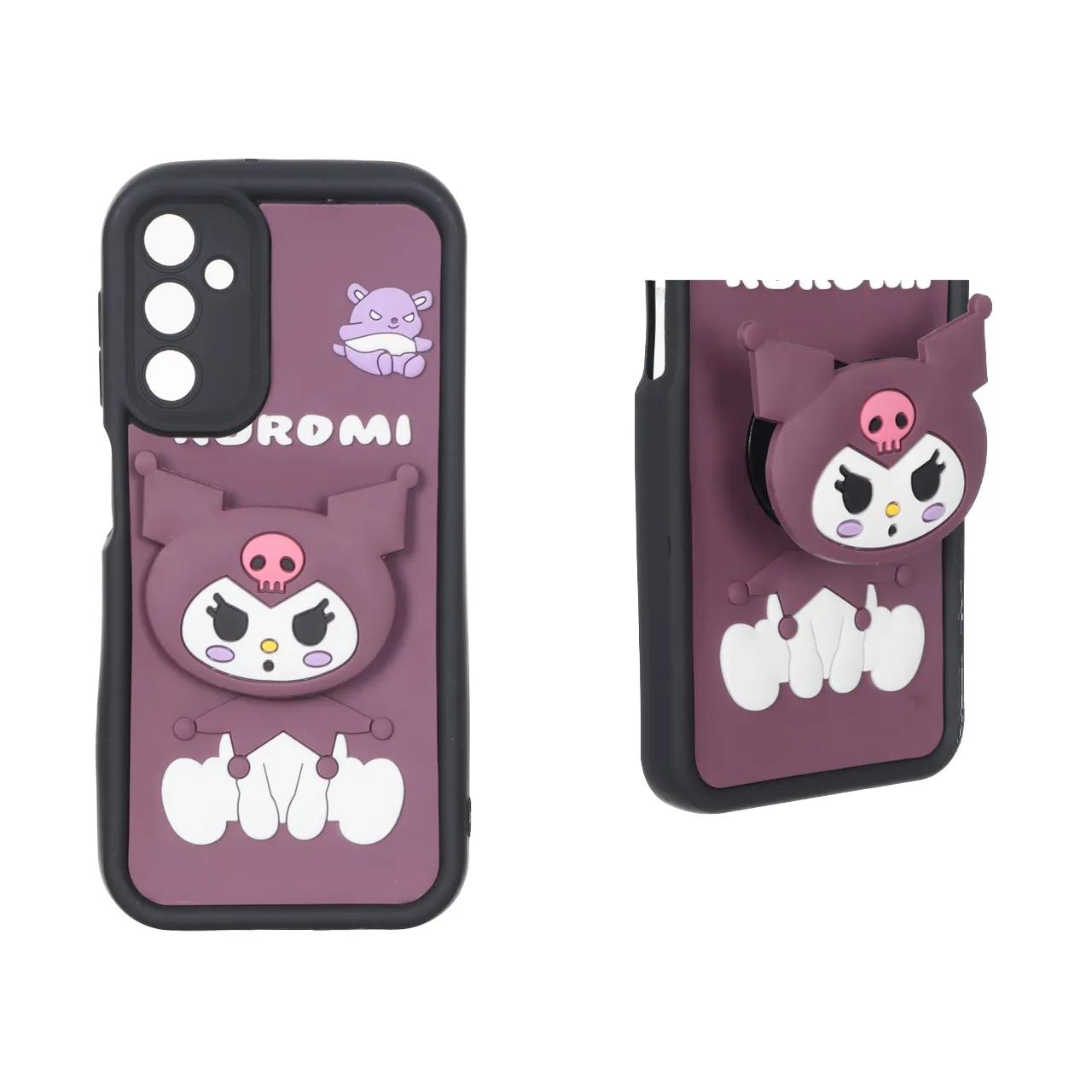 قاب Solid Case پاپ سوکت عروسکی برجسته Samsung Galaxy A24 - طرح 92