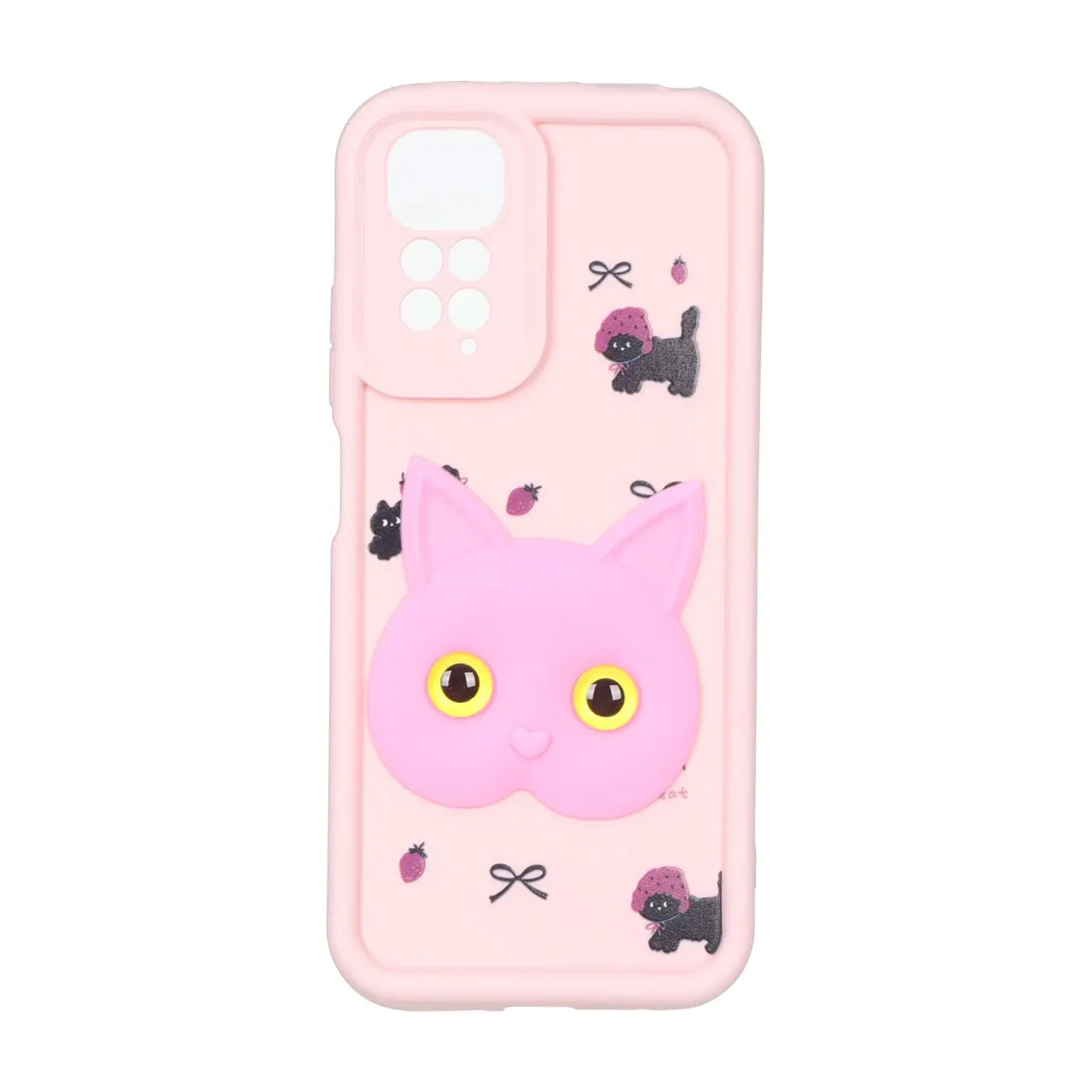 قاب Solid Case عروسکی برجسته محافظ لنزدار Xiaomi Redmi Note 11 4G / Redmi Note 11S - کد 50