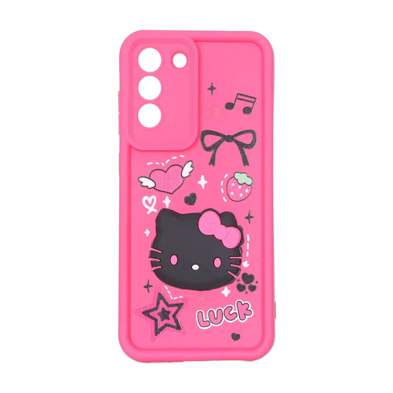 قاب Solid Case عروسکی برجسته Samsung Galaxy S21 FE - کد 144