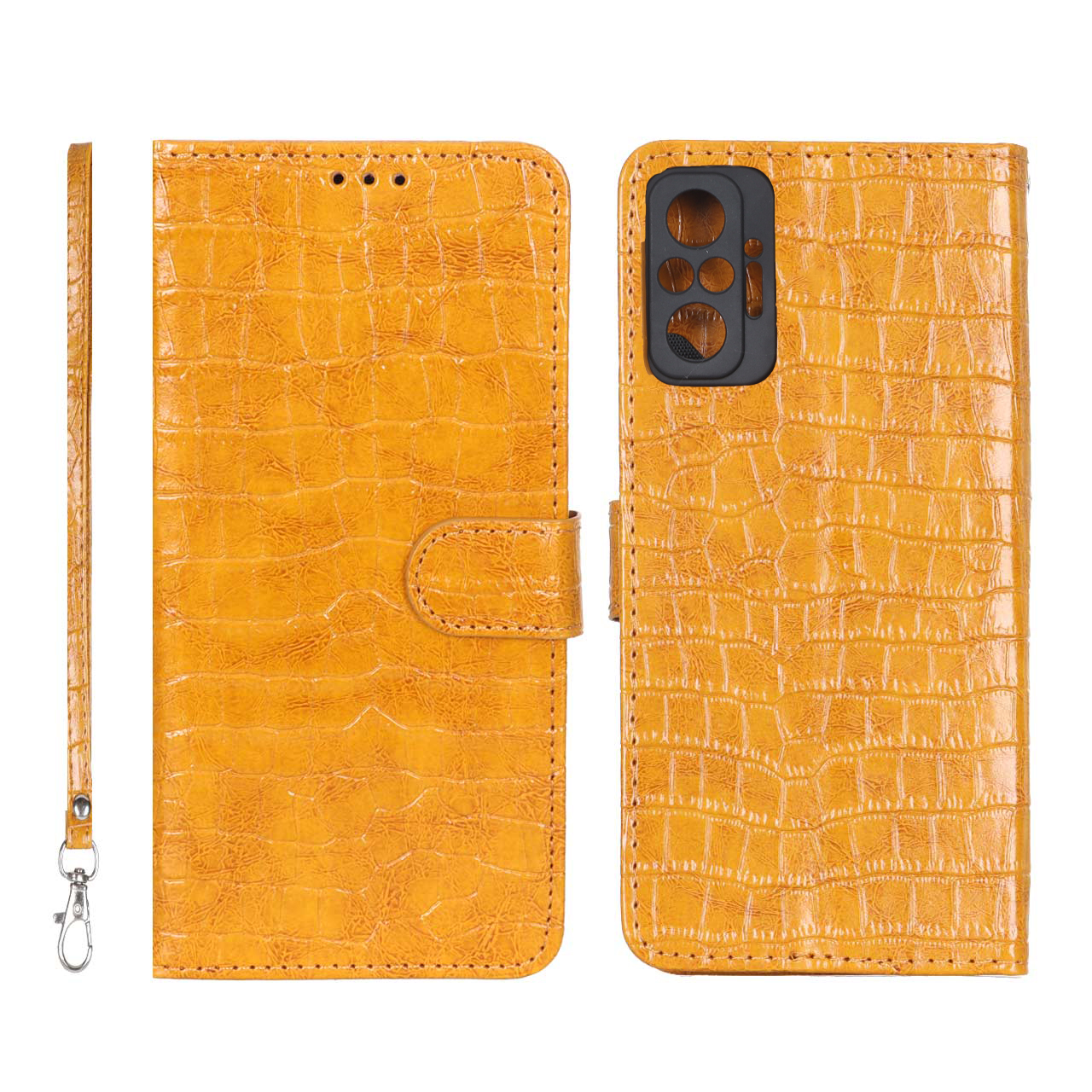 کیف موبایل مگنتی کروکو MNC مدل Xiaomi Redmi Note 10 Pro 4G / Redmi Note 10 Pro Max - عسلی