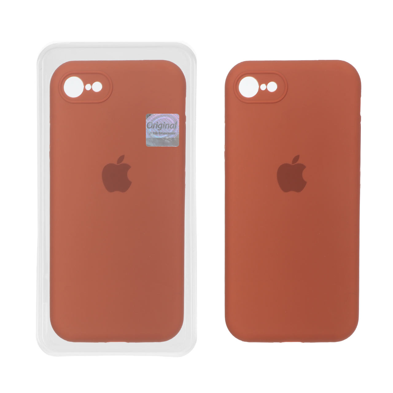 قاب سیلیکونی پاک کنی اورجینال Master Quality مدل Apple iPhone 7 / iPhone 8 / iPhone SE (2020) - قهوه ای روشن (پک دار)