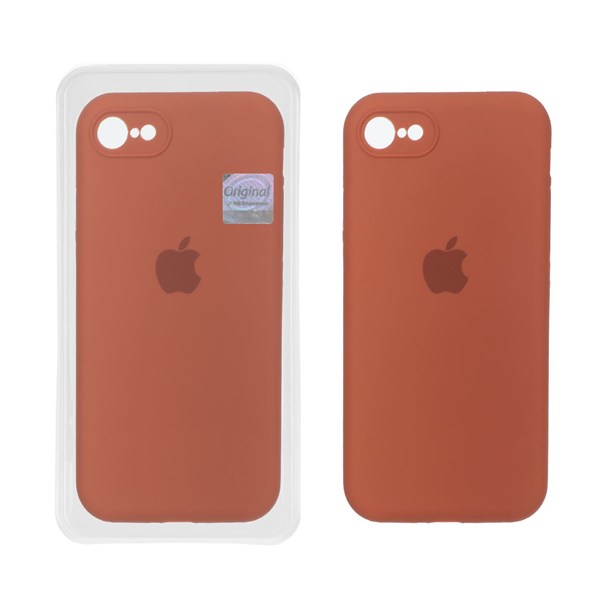 قاب سیلیکونی پاک کنی اورجینال Master Quality مدل Apple iPhone 7 / iPhone 8 / iPhone SE (2020) - قهوه ای روشن (پک دار)