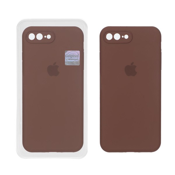 قاب سیلیکونی پاک کنی اورجینال Master Quality مدل Apple iPhone 7 Plus / iPhone 8 Plus - قهوه ای (پک دار)