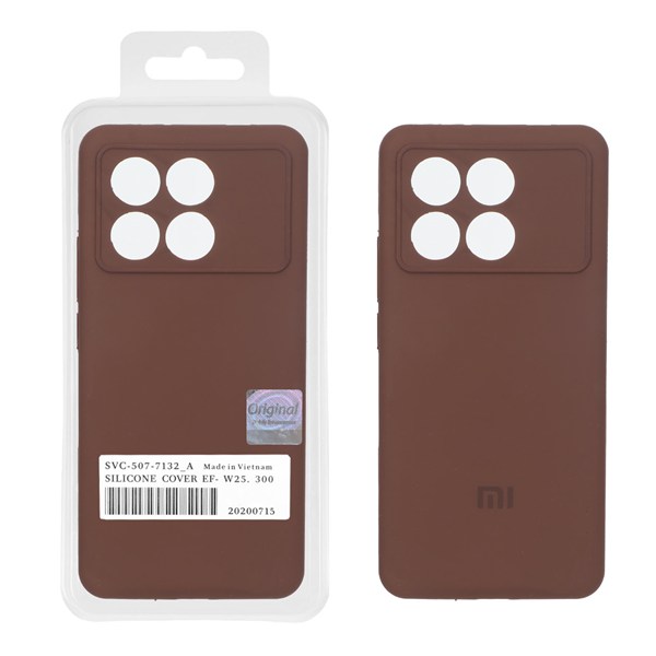 قاب سیلیکونی پاک کنی اورجینال Master Quality مدل Xiaomi Poco X6 Pro 5G / Redmi K70E - قهوه ای (پک دار)