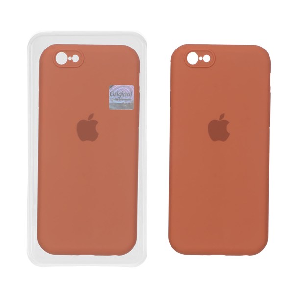 قاب سیلیکونی پاک کنی اورجینال Master Quality مدل Apple iPhone 6 / iPhone 6s - قهوه ای روشن (پک دار)