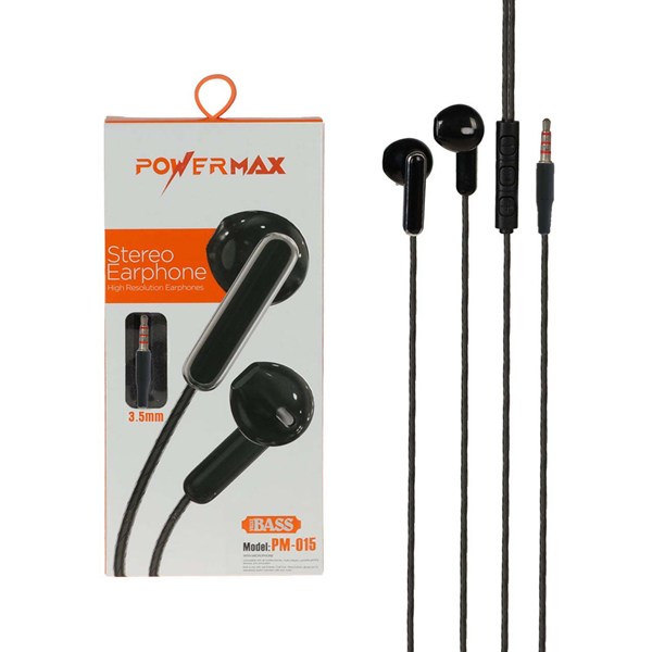 هندزفری باسیم Power Max مدل PM-015 - مشکی