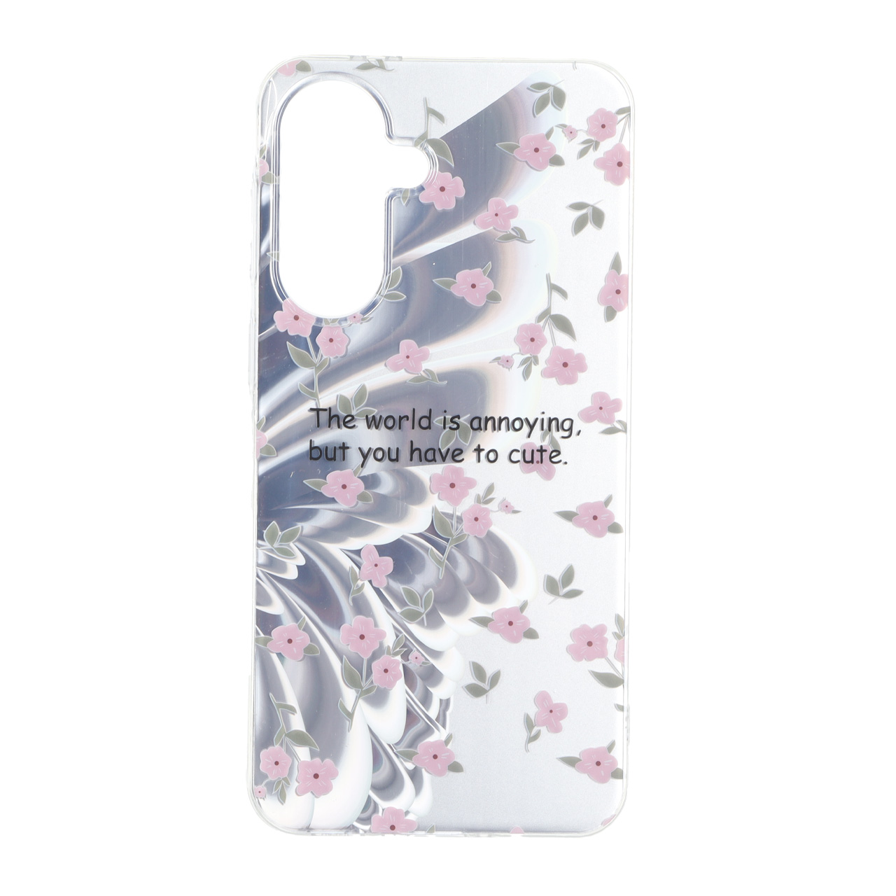 قاب Butter Fly دور ژله ای شفاف Samsung Galaxy A37 - طرح 1