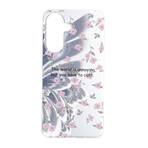قاب Butter Fly دور ژله ای شفاف Samsung Galaxy A37 - طرح 1