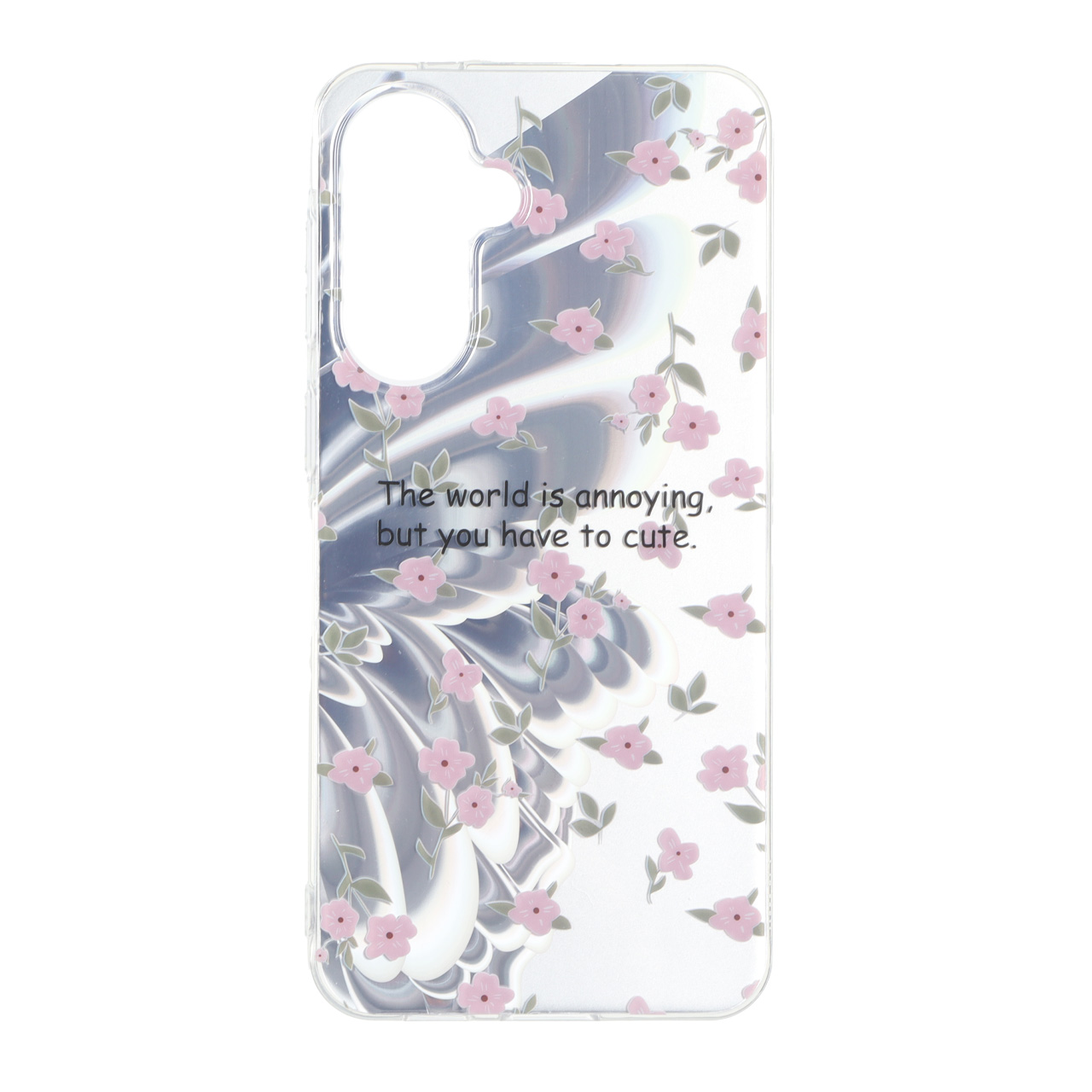 قاب Butter Fly دور ژله ای شفاف Samsung Galaxy A57 - طرح 25