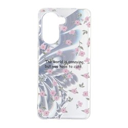قاب Butter Fly دور ژله ای شفاف Xiaomi Poco X7 Pro - طرح 32