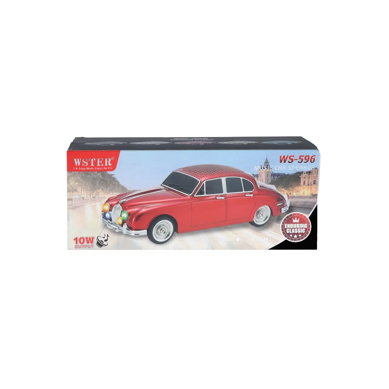 اسپیکر بی سیم طرح ماشین کلاسیک WSTER مدل WS-596 - نقره ای - MMX