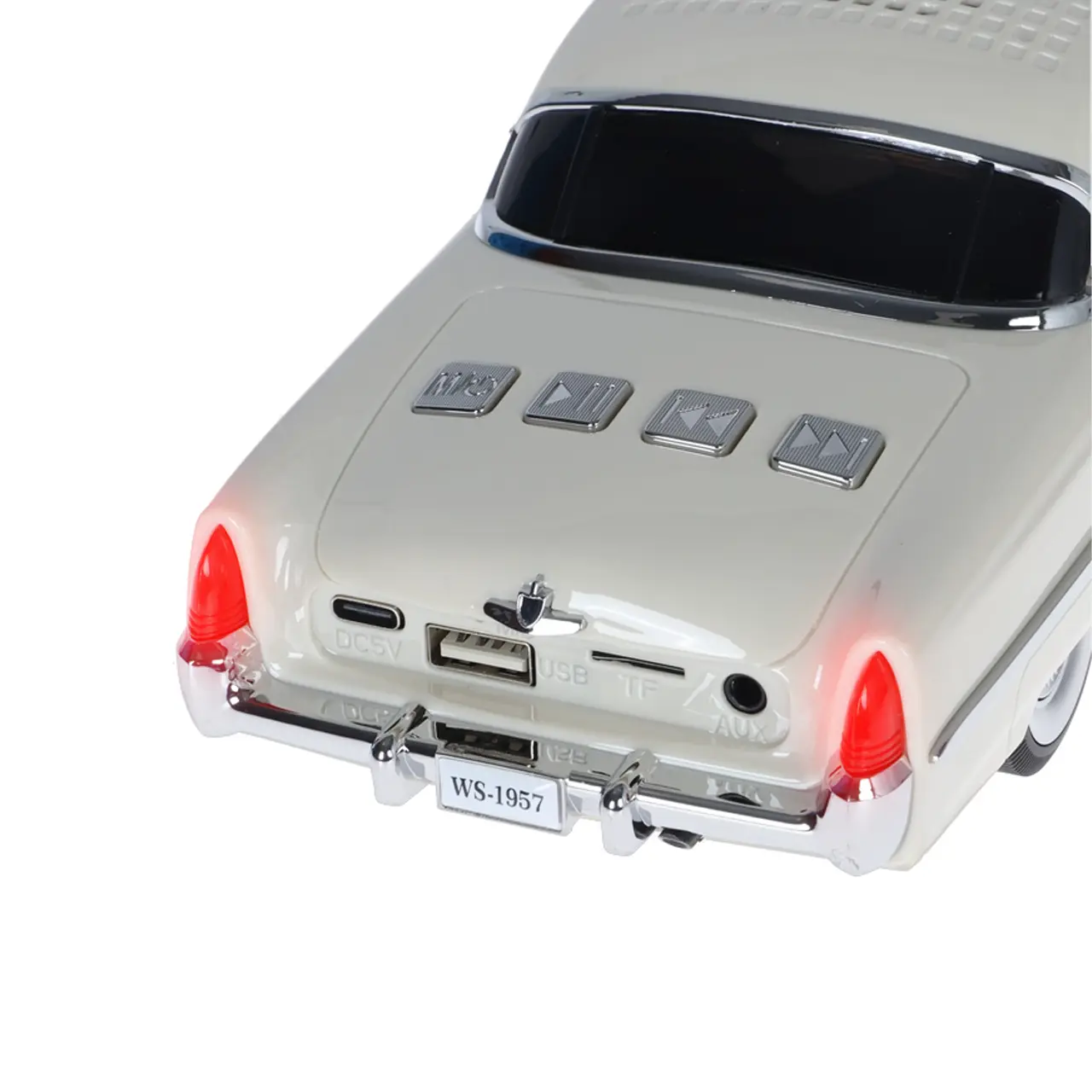 اسپیکر بی سیم طرح ماشین کلاسیک WSTER مدل WS-1957 - کرم - MMX
