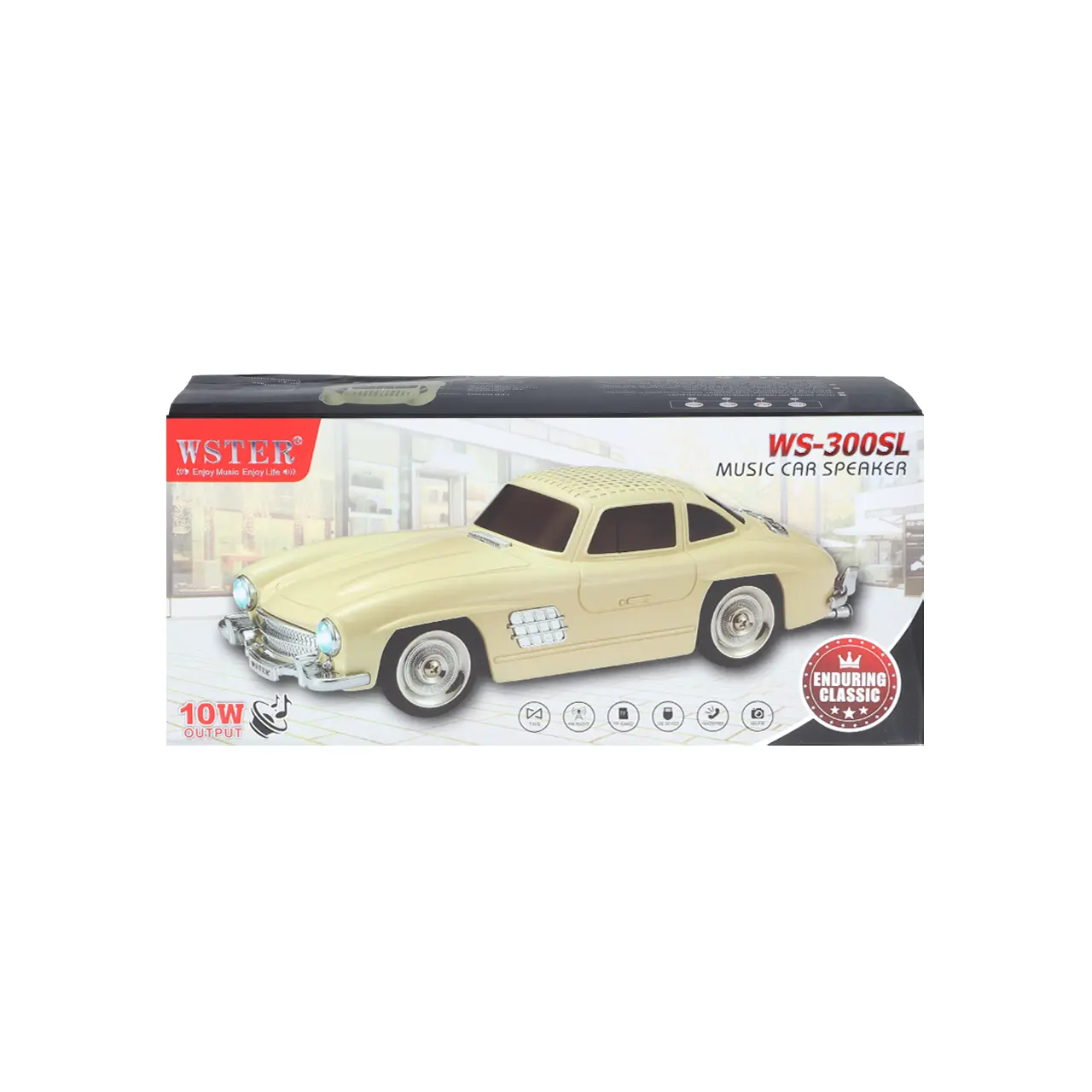 اسپیکر بی سیم طرح ماشین کلاسیک WSTER مدل WS-300SL - آبی - MMX