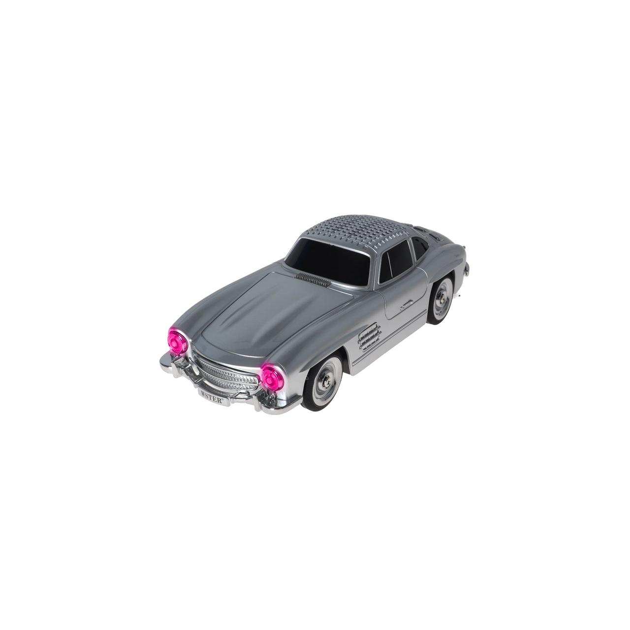 اسپیکر بی سیم طرح ماشین کلاسیک WSTER مدل WS-300SL - نقره ای - MMX (پک ضعیف)