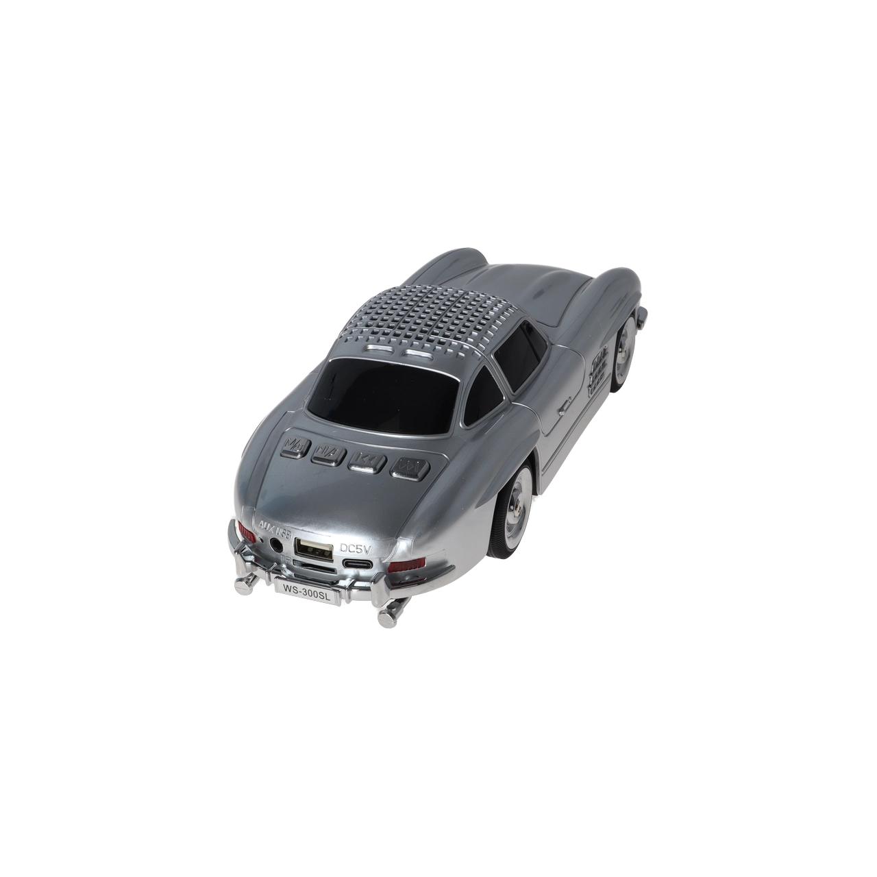 اسپیکر بی سیم طرح ماشین کلاسیک WSTER مدل WS-300SL - نقره ای - MMX (پک ضعیف)