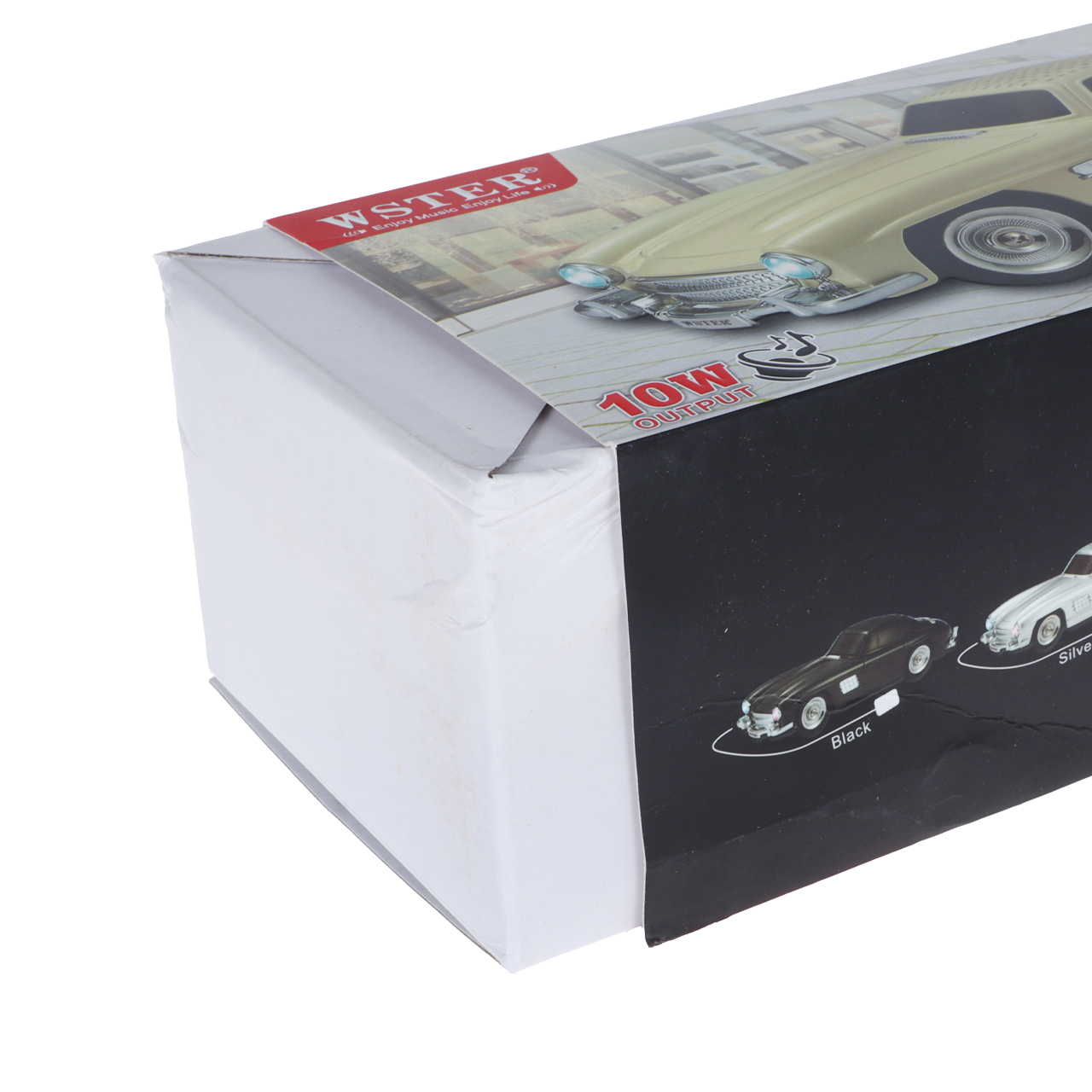 اسپیکر بی سیم طرح ماشین کلاسیک WSTER مدل WS-300SL - نقره ای - MMX (پک ضعیف)