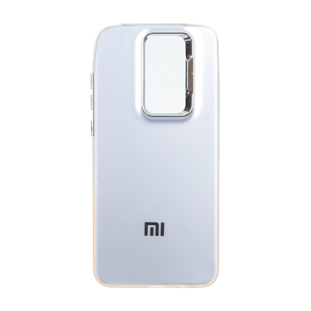 قاب SO COOL لنز متال لوگودار دور رنگی Xiaomi Redmi Note 8 Pro - شفاف نارنجی